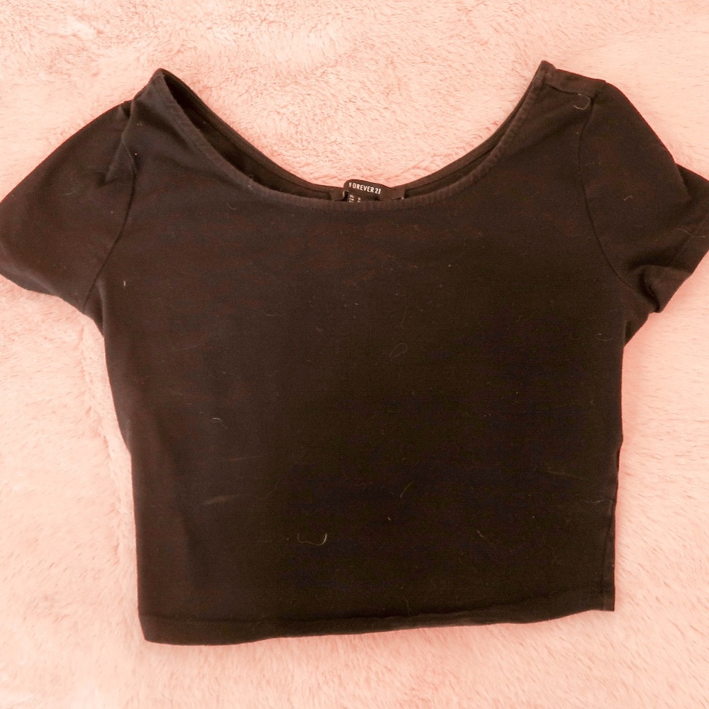 Black Crop Top